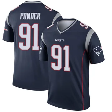 Youth New England Patriots Elijah Ponder Navy Legend Jersey By Nike
