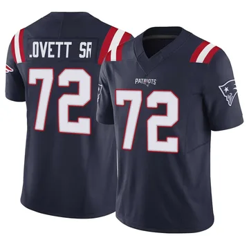 Youth New England Patriots Fabien Lovett Sr. Navy Limited Vapor F.U.S.E. Jersey By Nike