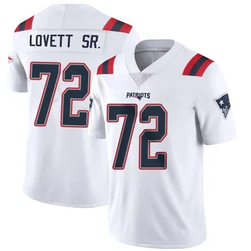 Youth New England Patriots Fabien Lovett Sr. White Limited Vapor Untouchable Jersey By Nike