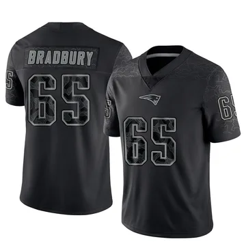 Youth New England Patriots Garrett Bradbury Black Limited Reflective Jersey By Nike