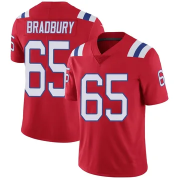 Youth New England Patriots Garrett Bradbury Red Limited Vapor Untouchable Alternate Jersey By Nike