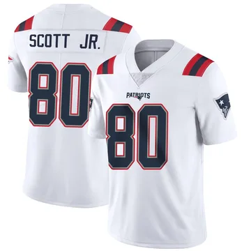 Youth New England Patriots Gee Scott Jr. White Limited Vapor Untouchable Jersey By Nike