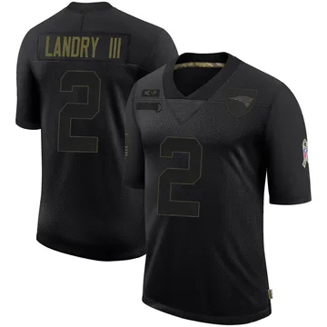 Youth New England Patriots Harold Landry III Black Limited 2020 Salute To Service Jersey By Nike