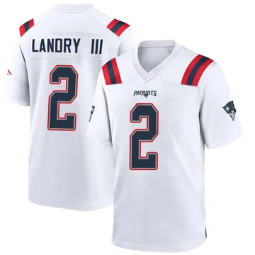 Youth New England Patriots Harold Landry III White Game Jersey By Nike