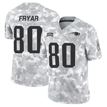 Youth New England Patriots Irving Fryar Arctic Camo Limited 2024 Salute to Service Jersey By Nike