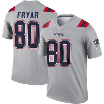 Youth New England Patriots Irving Fryar Gray Legend Inverted Jersey By Nike