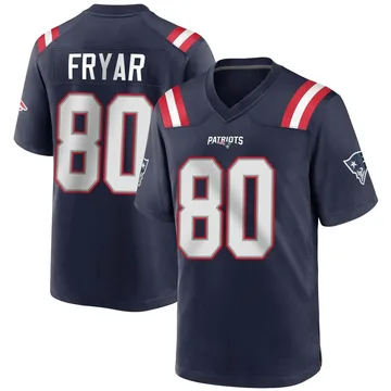 Youth New England Patriots Irving Fryar Navy Blue Game Team Color Jersey By Nike