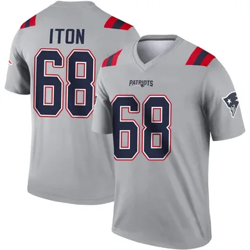 Youth New England Patriots Isaiah Iton Gray Legend Inverted Jersey By Nike