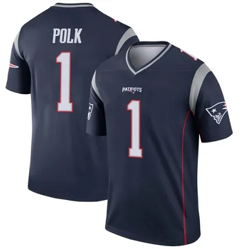 Youth New England Patriots Ja'Lynn Polk Navy Legend Jersey By Nike