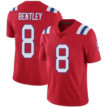 Youth New England Patriots Ja'Whaun Bentley Red Limited Vapor Untouchable Alternate Jersey By Nike