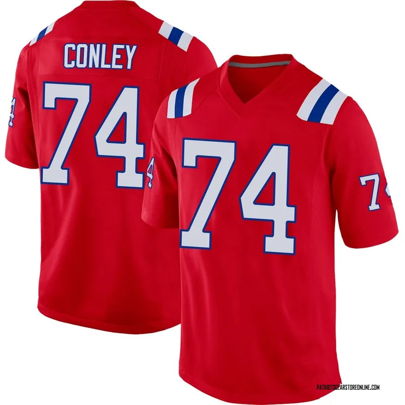 Youth New England Patriots Jack Conley Red Game Alternate Jersey By Nike