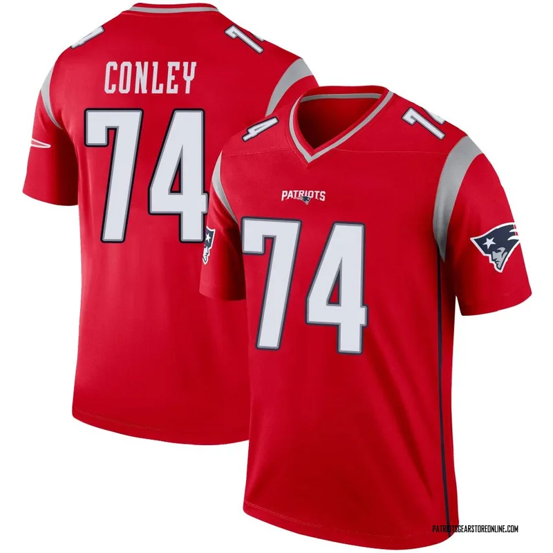 Youth New England Patriots Jack Conley Red Legend Inverted Jersey By Nike