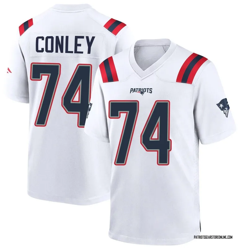 Youth New England Patriots Jack Conley White Game Jersey By Nike