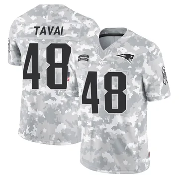 Youth New England Patriots Jahlani Tavai Arctic Camo Limited 2024 Salute to Service Jersey By Nike