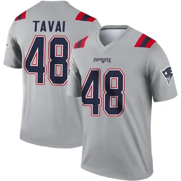 Youth New England Patriots Jahlani Tavai Gray Legend Inverted Jersey By Nike