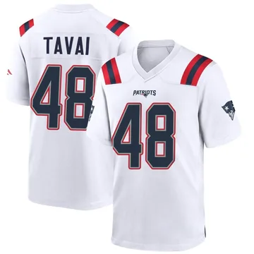 Youth New England Patriots Jahlani Tavai White Game Jersey By Nike