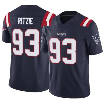 Youth New England Patriots Jahvaree Ritzie Navy Limited Vapor F.U.S.E. Jersey By Nike
