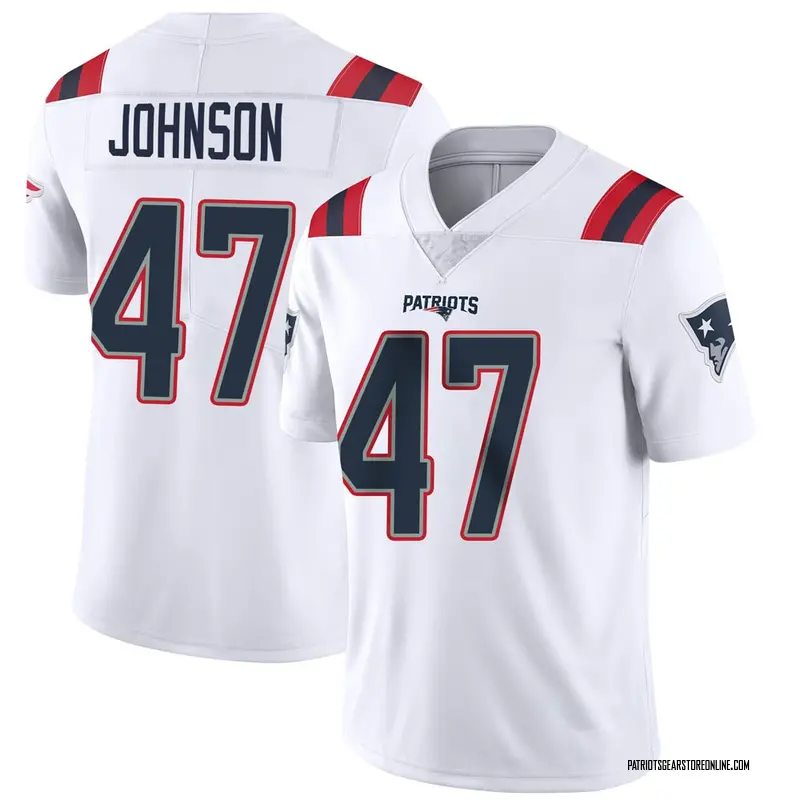 Youth New England Patriots Jakob Johnson White Limited Vapor Untouchable Jersey By Nike