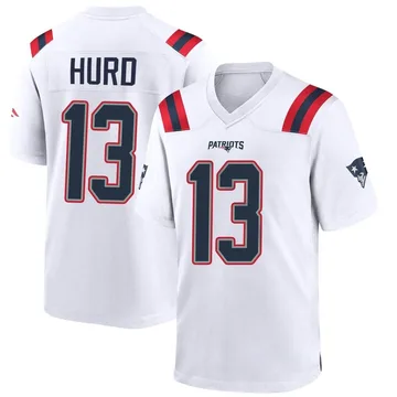 Youth New England Patriots Jalen Hurd White Game Jersey By Nike