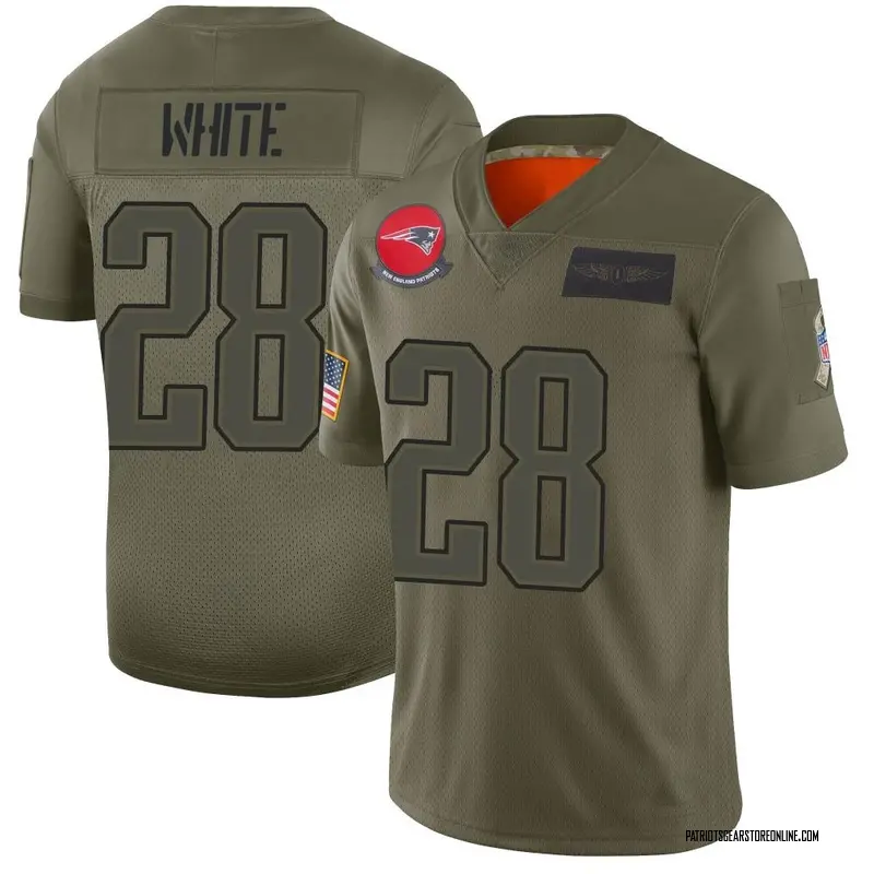 Youth New England Patriots James White Camo Limited 2019 Salute to ...