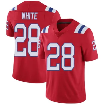 Youth New England Patriots James White Red Limited Vapor Untouchable Alternate Jersey By Nike
