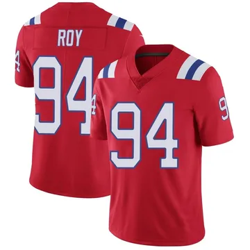 Youth New England Patriots Jaquelin Roy Red Limited Vapor Untouchable Alternate Jersey By Nike
