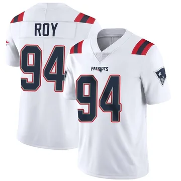 Youth New England Patriots Jaquelin Roy White Limited Vapor Untouchable Jersey By Nike