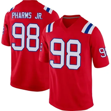 Youth New England Patriots Jeremiah Pharms Jr. Red Game Alternate Jersey By Nike