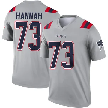 Youth New England Patriots John Hannah Gray Legend Inverted Jersey By Nike