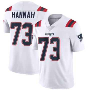 Youth New England Patriots John Hannah White Limited Vapor Untouchable Jersey By Nike