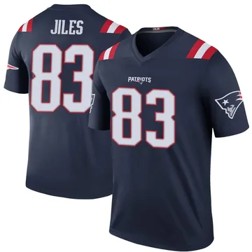 Youth New England Patriots John Jiles Navy Legend Color Rush Jersey By Nike