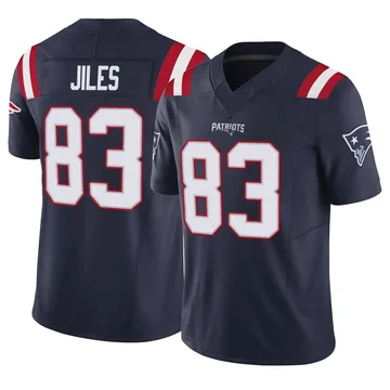 Youth New England Patriots John Jiles Navy Limited Vapor F.U.S.E. Jersey By Nike