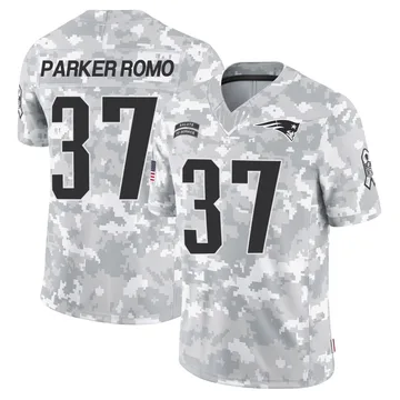 Youth New England Patriots John Parker Romo Arctic Camo Limited 2024 Salute to Service Jersey By Nike