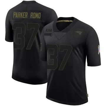 Youth New England Patriots John Parker Romo Black Limited 2020 Salute To Service Jersey By Nike
