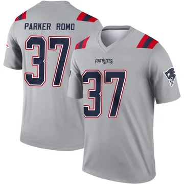 Youth New England Patriots John Parker Romo Gray Legend Inverted Jersey By Nike