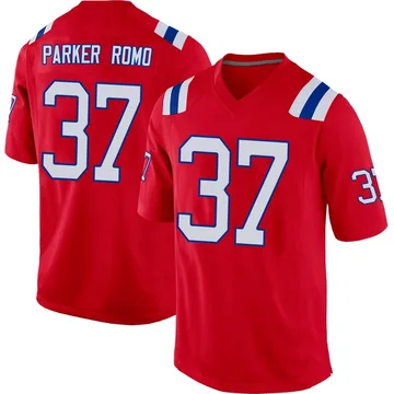 Youth New England Patriots John Parker Romo Red Game Alternate Jersey By Nike