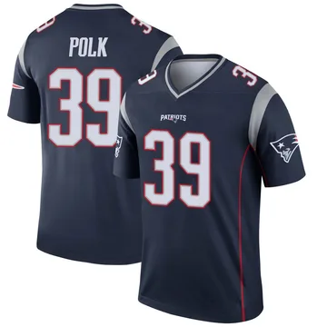 Youth New England Patriots Jordan Polk Navy Legend Jersey By Nike