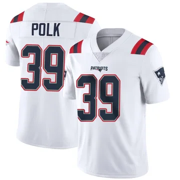Youth New England Patriots Jordan Polk White Limited Vapor Untouchable Jersey By Nike