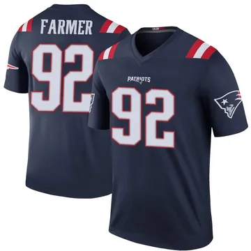 Youth New England Patriots Joshua Farmer Navy Legend Color Rush Jersey By Nike