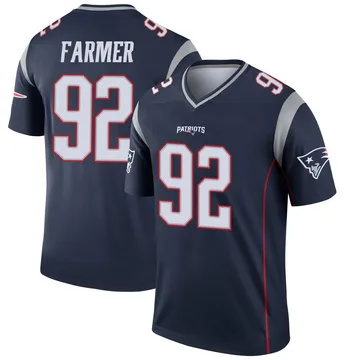 Youth New England Patriots Joshua Farmer Navy Legend Jersey By Nike