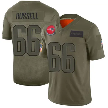 Youth New England Patriots Jotham Russell Camo Limited 2019 Salute to Service Jersey By Nike
