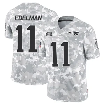 Youth New England Patriots Julian Edelman Arctic Camo Limited 2024 Salute to Service Jersey By Nike
