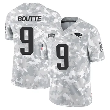 Youth New England Patriots Kayshon Boutte Arctic Camo Limited 2024 Salute to Service Jersey By Nike