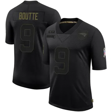 Youth New England Patriots Kayshon Boutte Black Limited 2020 Salute To Service Jersey By Nike