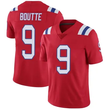 Youth New England Patriots Kayshon Boutte Red Limited Vapor Untouchable Alternate Jersey By Nike