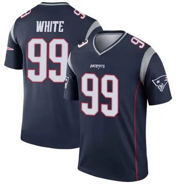 Youth New England Patriots Keion White Navy Legend Jersey By Nike