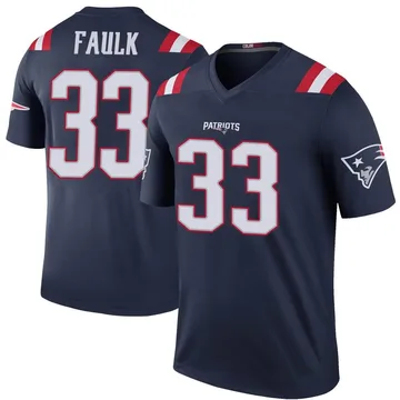 Youth New England Patriots Kevin Faulk Navy Legend Color Rush Jersey By Nike