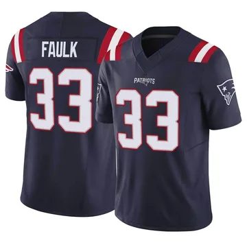 Youth New England Patriots Kevin Faulk Navy Limited Vapor F.U.S.E. Jersey By Nike