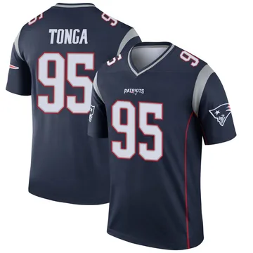 Youth New England Patriots Khyiris Tonga Navy Legend Jersey By Nike