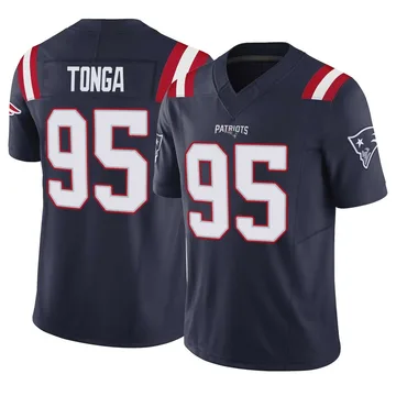 Youth New England Patriots Khyiris Tonga Navy Limited Vapor F.U.S.E. Jersey By Nike
